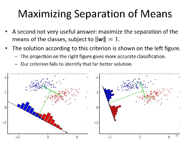 Maximizing Separation of Means • 38 