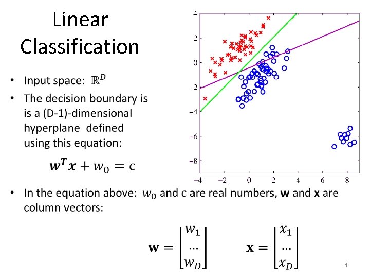 Linear Classification • 4 
