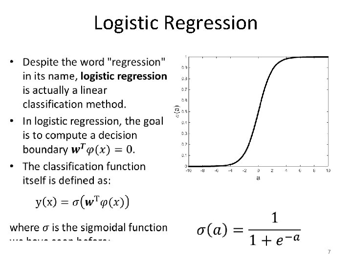 Logistic Regression • 7 