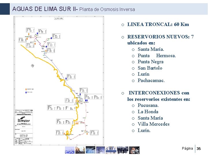AGUAS DE LIMA SUR II- Planta de Osmosis Inversa o LINEA TRONCAL: 60 Km