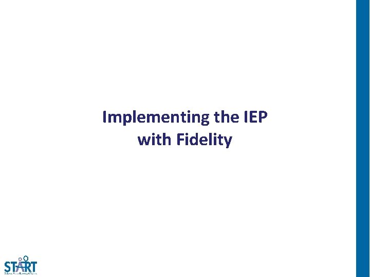 Implementing the IEP with Fidelity 