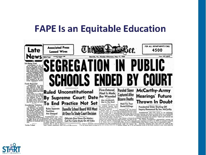 FAPE Is an Equitable Education 