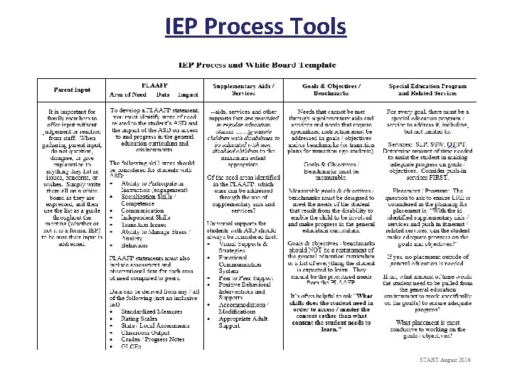 IEP Process Tools 