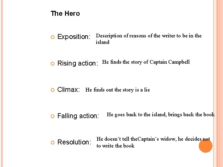 The Hero Exposition: Description of reasons of the writer to be in the Rising