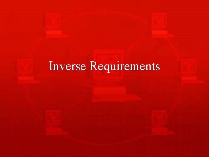 Inverse Requirements 