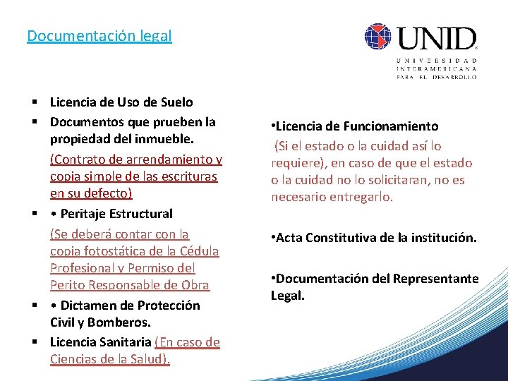 Documentación legal § Licencia de Uso de Suelo § Documentos que prueben la propiedad