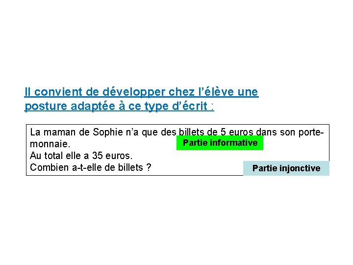 Il convient de développer chez l’élève une posture adaptée à ce type d’écrit :