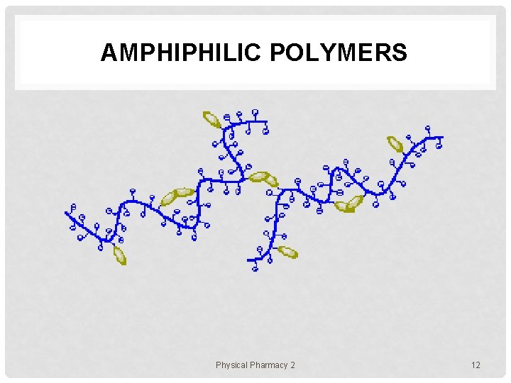 AMPHIPHILIC POLYMERS Physical Pharmacy 2 12 