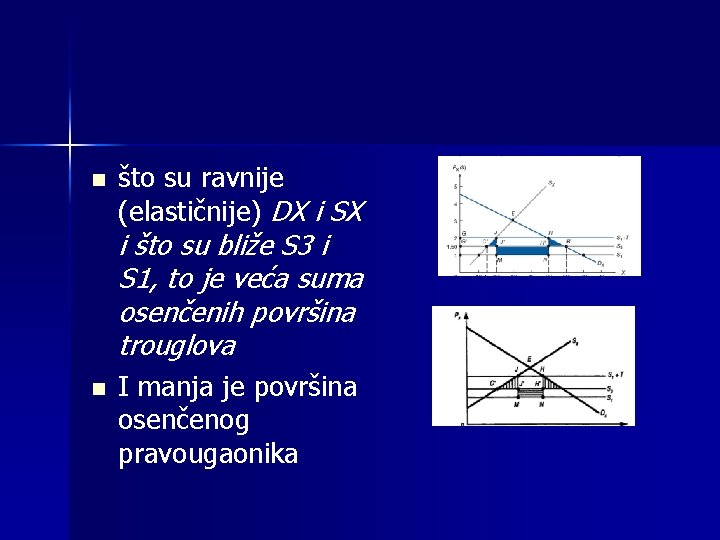 n što su ravnije (elastičnije) DX i SX i što su bliže S 3