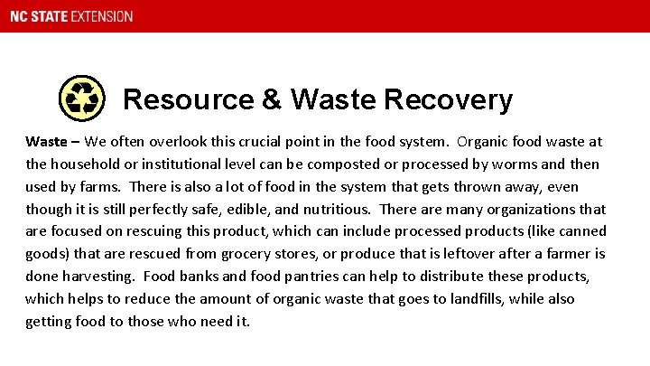 Resource & Waste Recovery Waste – We often overlook this crucial point in the