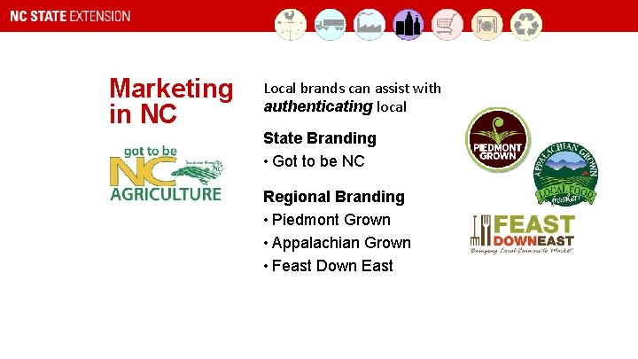 Marketing in NC Local brands can assist with authenticating local State Branding • Got
