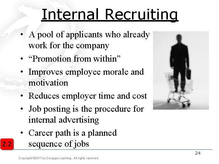 Internal Recruiting 2. 2 • A pool of applicants who already work for the Internal Recruiting 2. 2 • A pool of applicants who already work for the