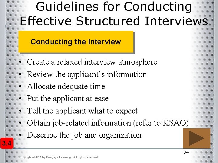 Guidelines for Conducting Effective Structured Interviews Conducting the Interview 3. 4 • • Create Guidelines for Conducting Effective Structured Interviews Conducting the Interview 3. 4 • • Create