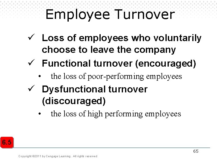 Employee Turnover ü Loss of employees who voluntarily choose to leave the company ü Employee Turnover ü Loss of employees who voluntarily choose to leave the company ü