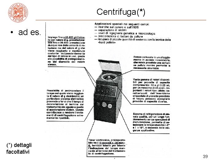 Centrifuga(*) • ad es. (*) dettagli facoltativi fln mar-apr 16 39 