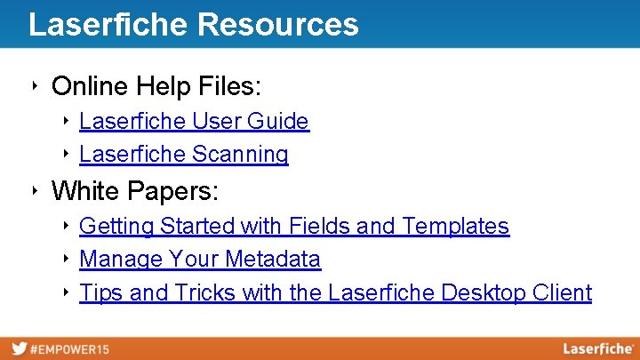 Laserfiche Resources ‣ Online Help Files: ‣ Laserfiche User Guide ‣ Laserfiche Scanning ‣