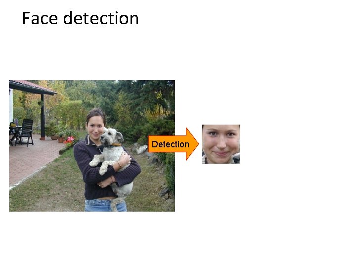 Face detection Detection 