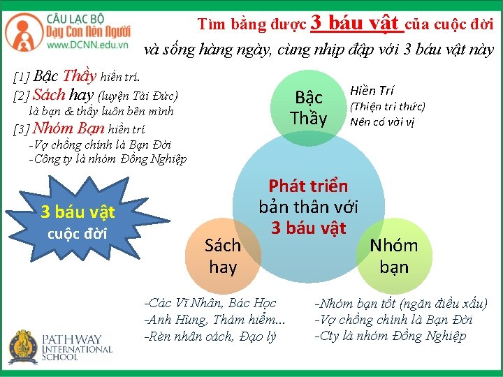 Tìm bằng được 3 báu vật của cuộc đời và sống hàng ngày, cùng