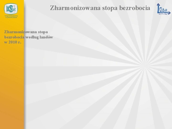 Zharmonizowana stopa bezrobocia według landów w 2010 r. 