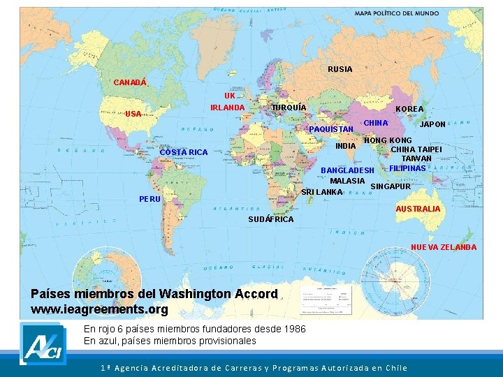 RUSIA CANADÁ UK IRLANDA USA TURQUÍA KOREA PAQUISTAN CHINA JAPON HONG KONG CHINA TAIPEI