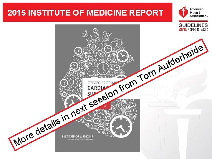 2015 INSTITUTE OF MEDICINE REPORT n o i ss i a et n i