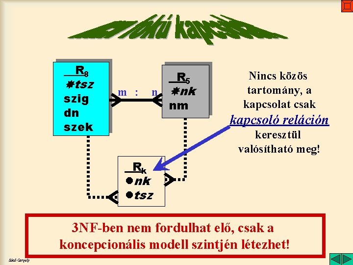 R 8 tsz szig dn szek m : R 5 n nk nm Nincs