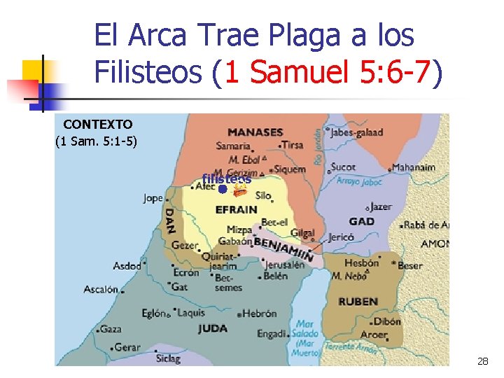 El Arca Trae Plaga a los Filisteos (1 Samuel 5: 6 -7) CONTEXTO (1