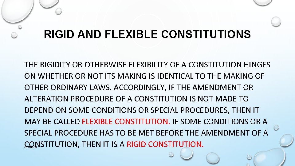 Flexible Constitution
