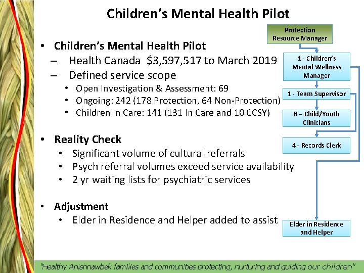 Children’s Mental Health Pilot Protection Resource Manager • Children’s Mental Health Pilot – Health