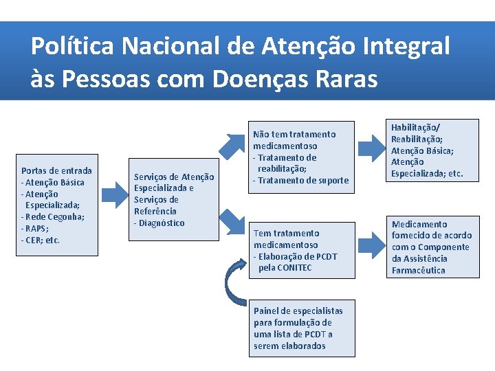 Política Nacional de Atenção Integral às Pessoas com Política de Atenção Integral Doenças Raras