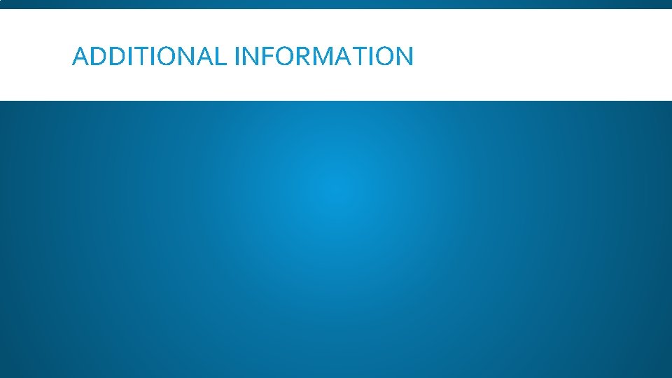 ADDITIONAL INFORMATION 