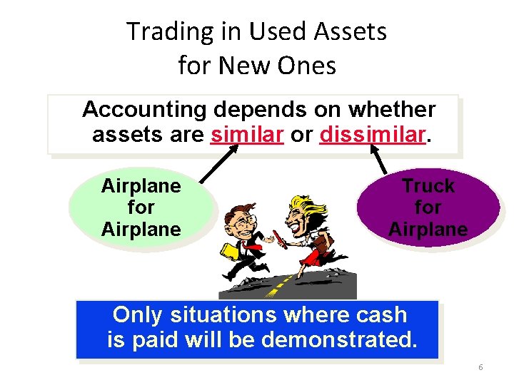 Trading in Used Assets for New Ones Accounting depends on whether assets are similar