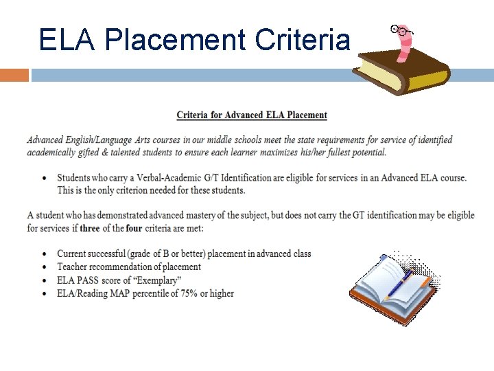 ELA Placement Criteria 