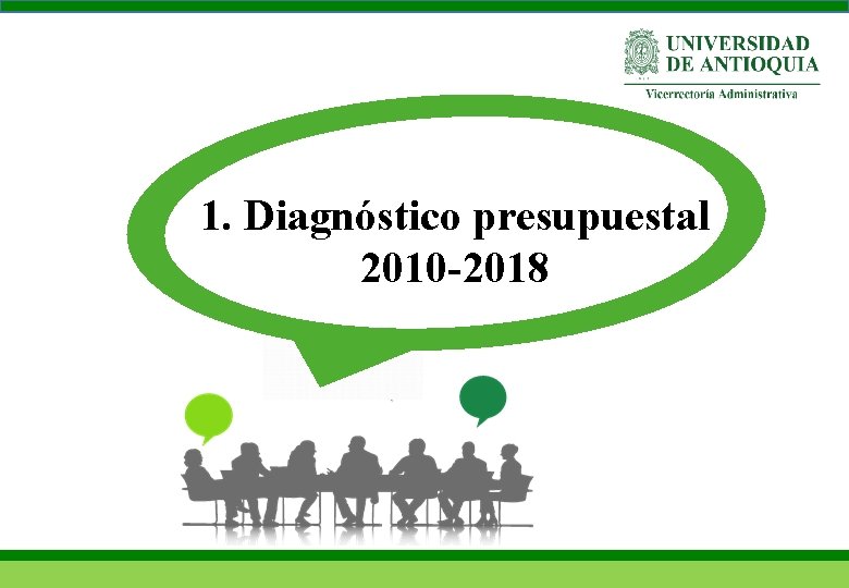 1. Diagnóstico presupuestal 2010 -2018 