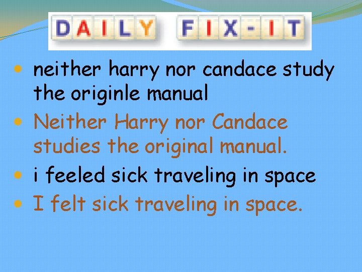  neither harry nor candace study the originle manual Neither Harry nor Candace studies