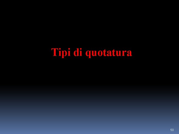 Tipi di quotatura 50 