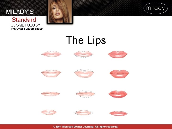 MILADY’S Standard COSMETOLOGY Instructor Support Slides The Lips MILADY’S Standard COSMETOLOGY Instructor Support Slides The Lips