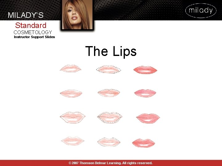 MILADY’S Standard COSMETOLOGY Instructor Support Slides The Lips MILADY’S Standard COSMETOLOGY Instructor Support Slides The Lips