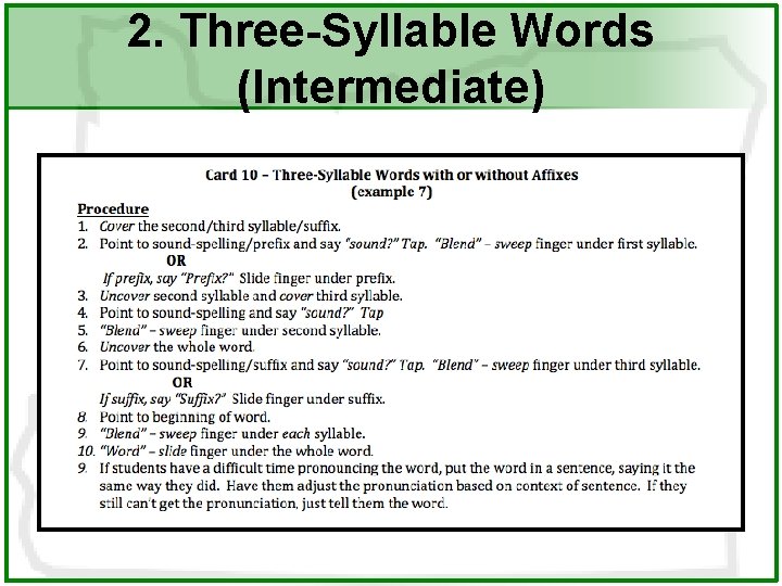 2. Three-Syllable Words (Intermediate) 