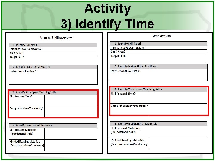 Activity 3) Identify Time 