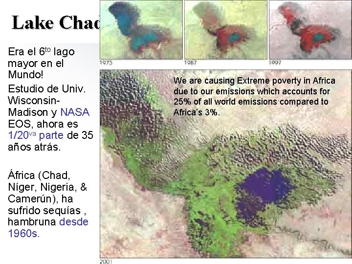 Lake Chad Era el 6 to lago mayor en el Mundo! Estudio de Univ.