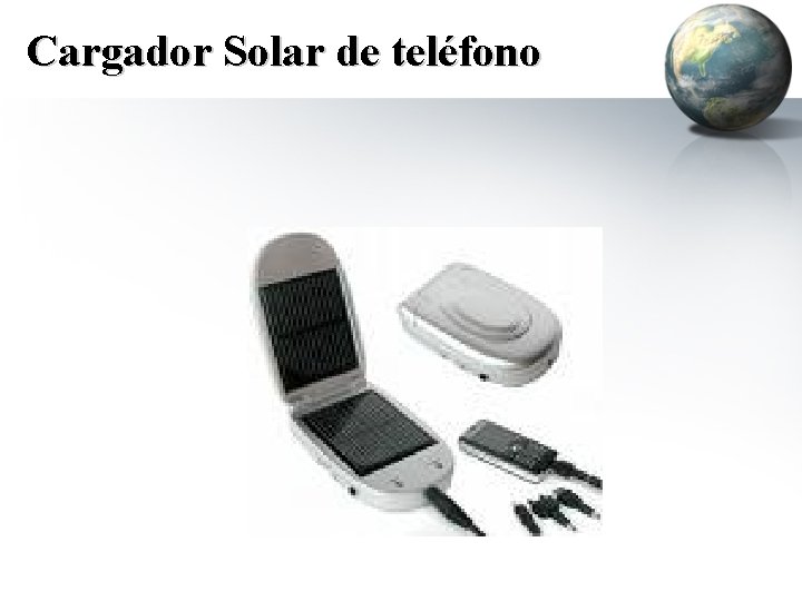 Cargador Solar de teléfono 