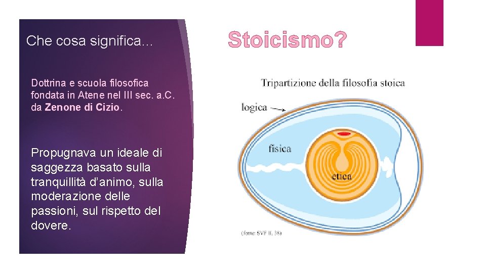 Che cosa significa… Dottrina e scuola filosofica fondata in Atene nel III sec. a.