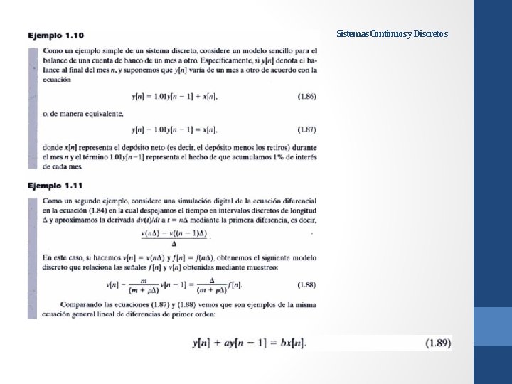 Sistemas Continuos y Discretos 