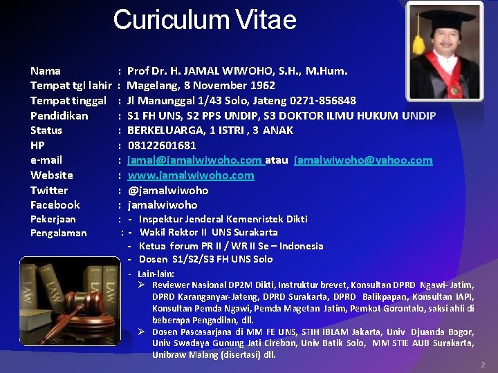 Curiculum Vitae Nama Tempat tgl lahir Tempat tinggal Pendidikan Status HP e-mail Website Twitter Curiculum Vitae Nama Tempat tgl lahir Tempat tinggal Pendidikan Status HP e-mail Website Twitter