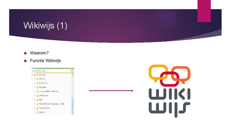 Wikiwijs (1) Waarom? Functie Wikiwijs 
