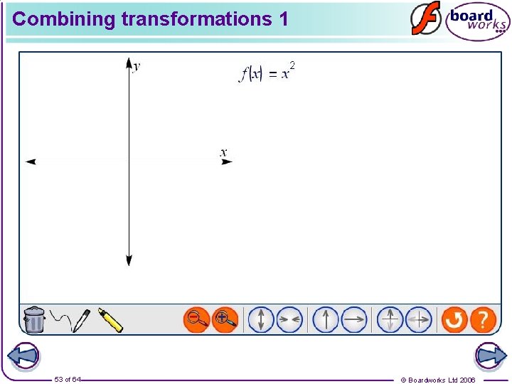 Combining transformations 1 53 of 64 © Boardworks Ltd 2006 