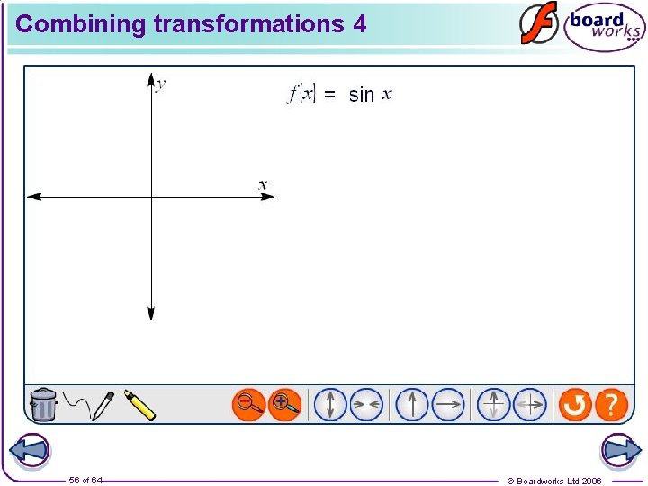 Combining transformations 4 56 of 64 © Boardworks Ltd 2006 