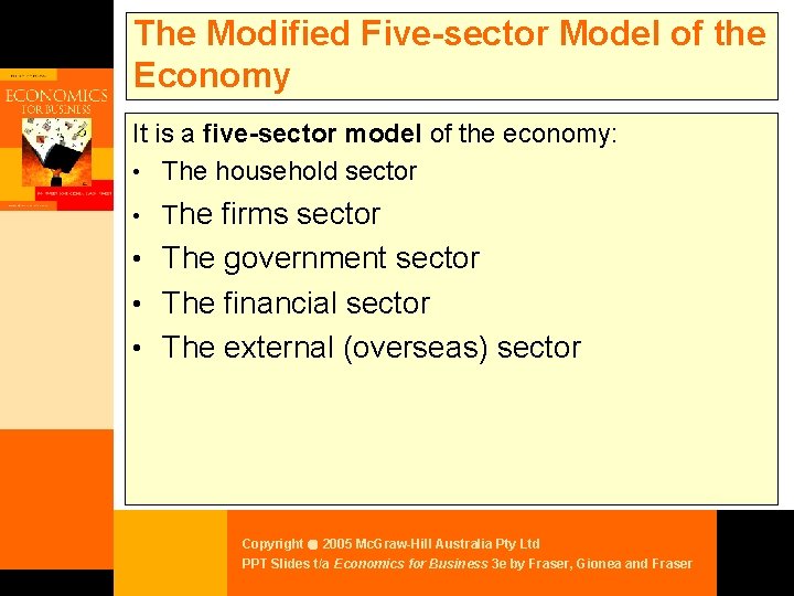 The Modified Five-sector Model of the Economy It is a five-sector model of the