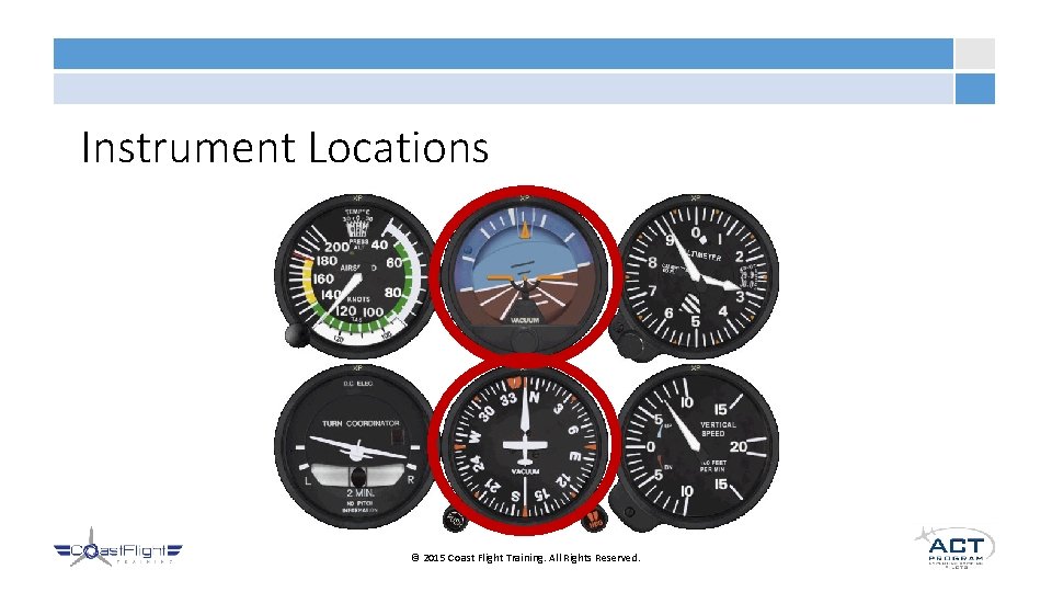 Instrument Locations © 2015 Coast Flight Training. All Rights Reserved. 